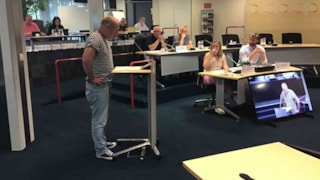 Inspreker Paul Luiken namens Julianaparkgebruikers