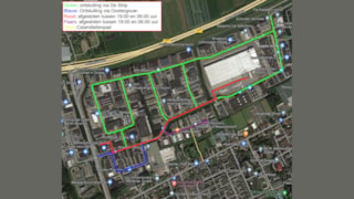 Plattegrond omleiding