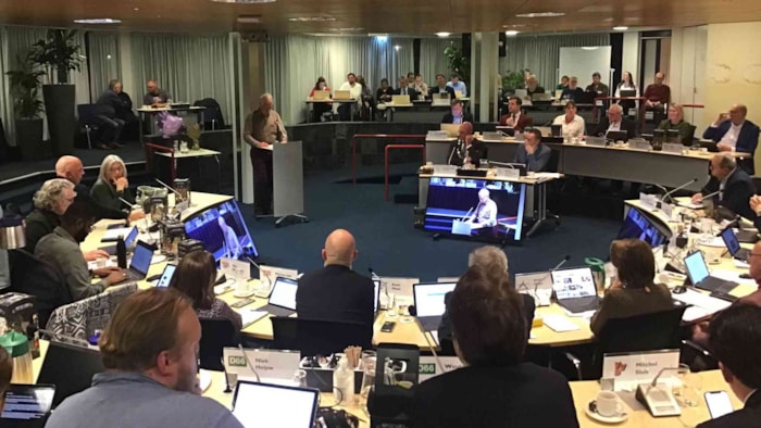 Inspreker Fred Veerman namens De Betrokken Poorter