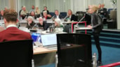 Inspreekster Anette Dontje