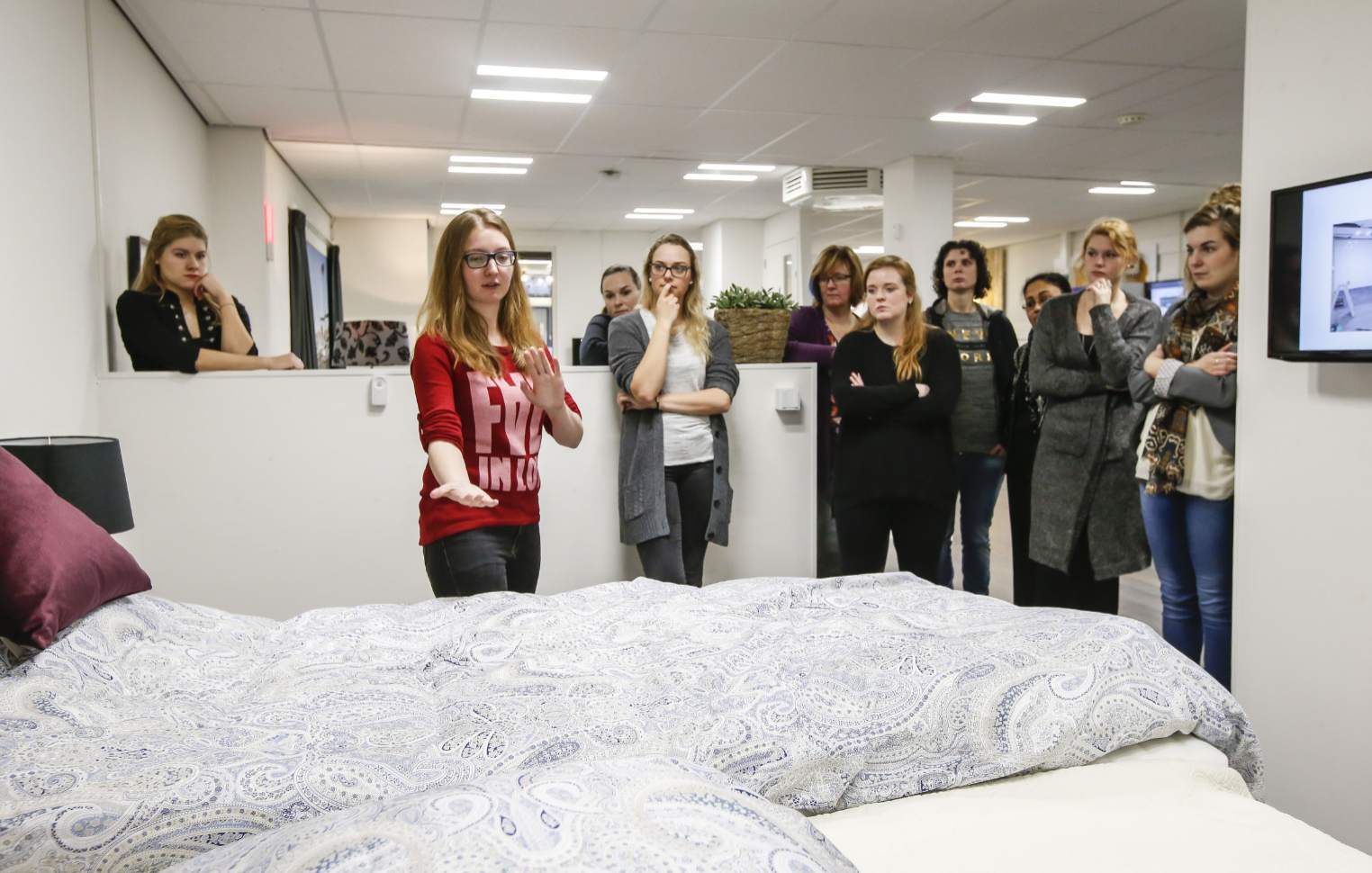 Deelnemers Horizon College bezoeken Belevingscentrum Lekker Blijven Wonen