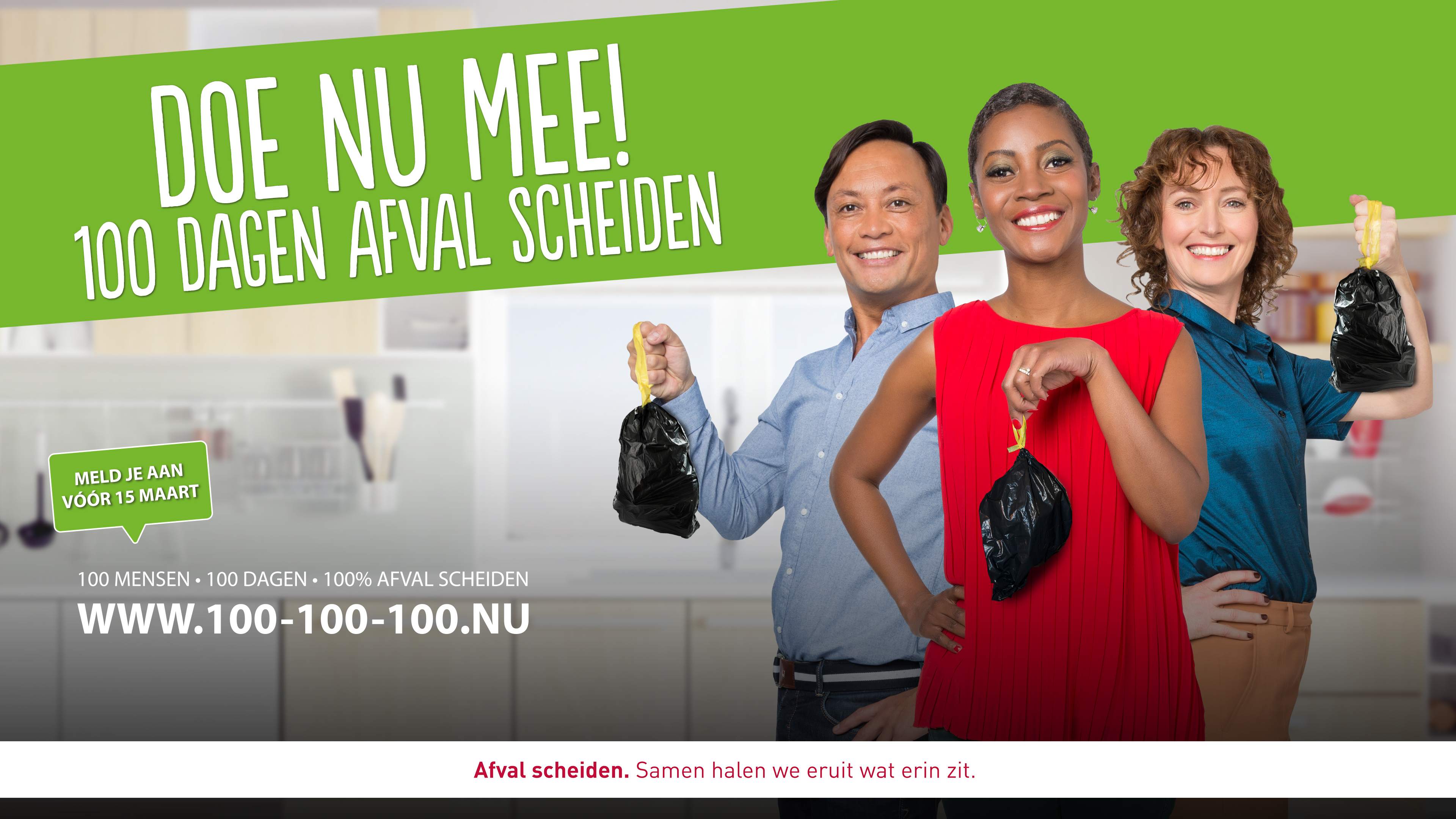 Hoorn biedt 100 inwoners spannende uitdaging: 100 dagen 100% afval scheiden!