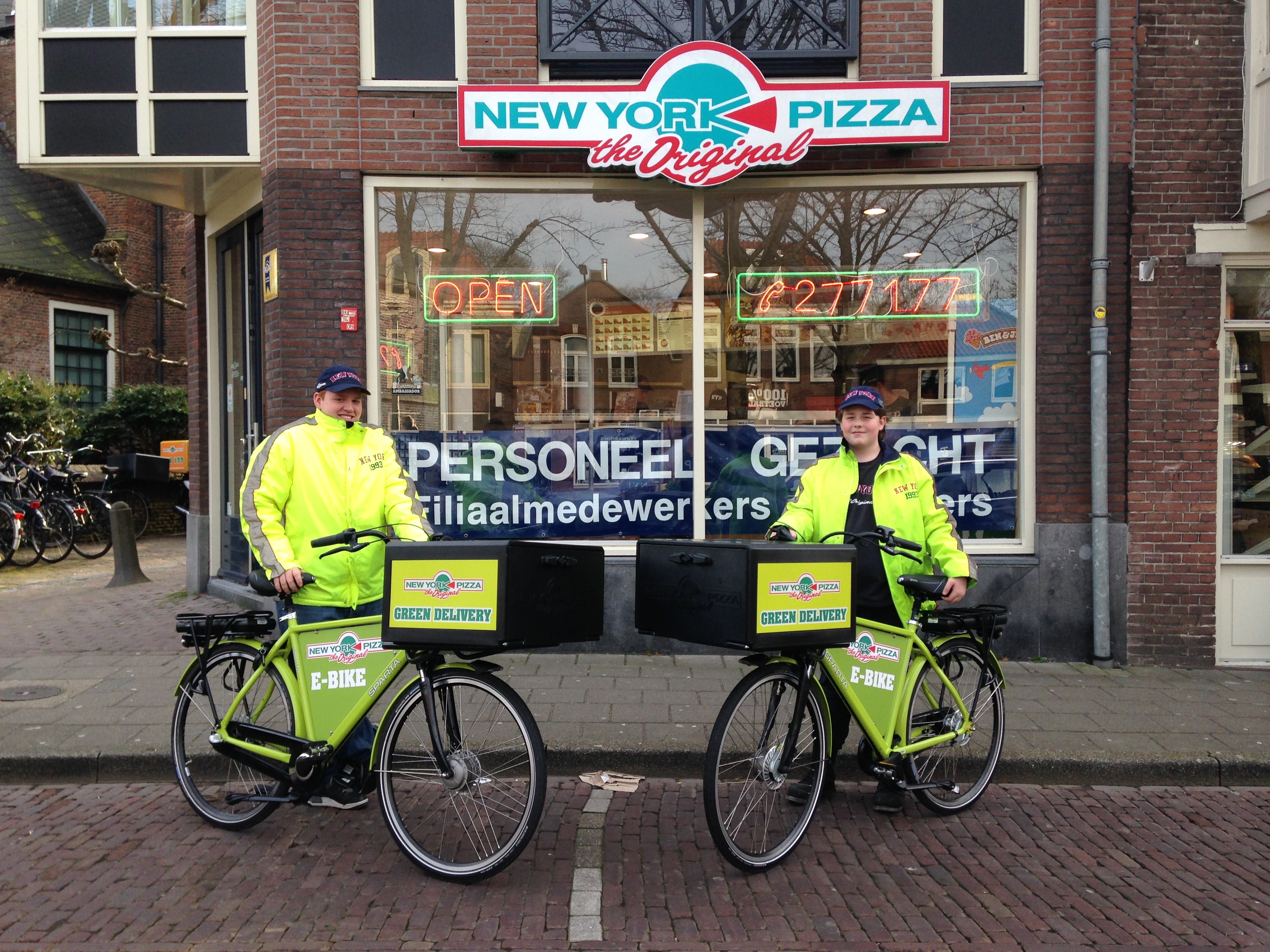 New York Pizza Hoorn gaat op de fiets