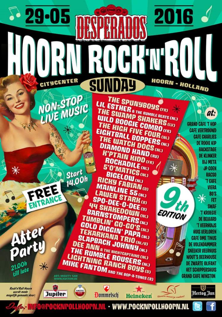 Hoorn schudt op zijn grondvesten op 29 mei: het is weer Hoorn Rock’n’Roll SUNday!