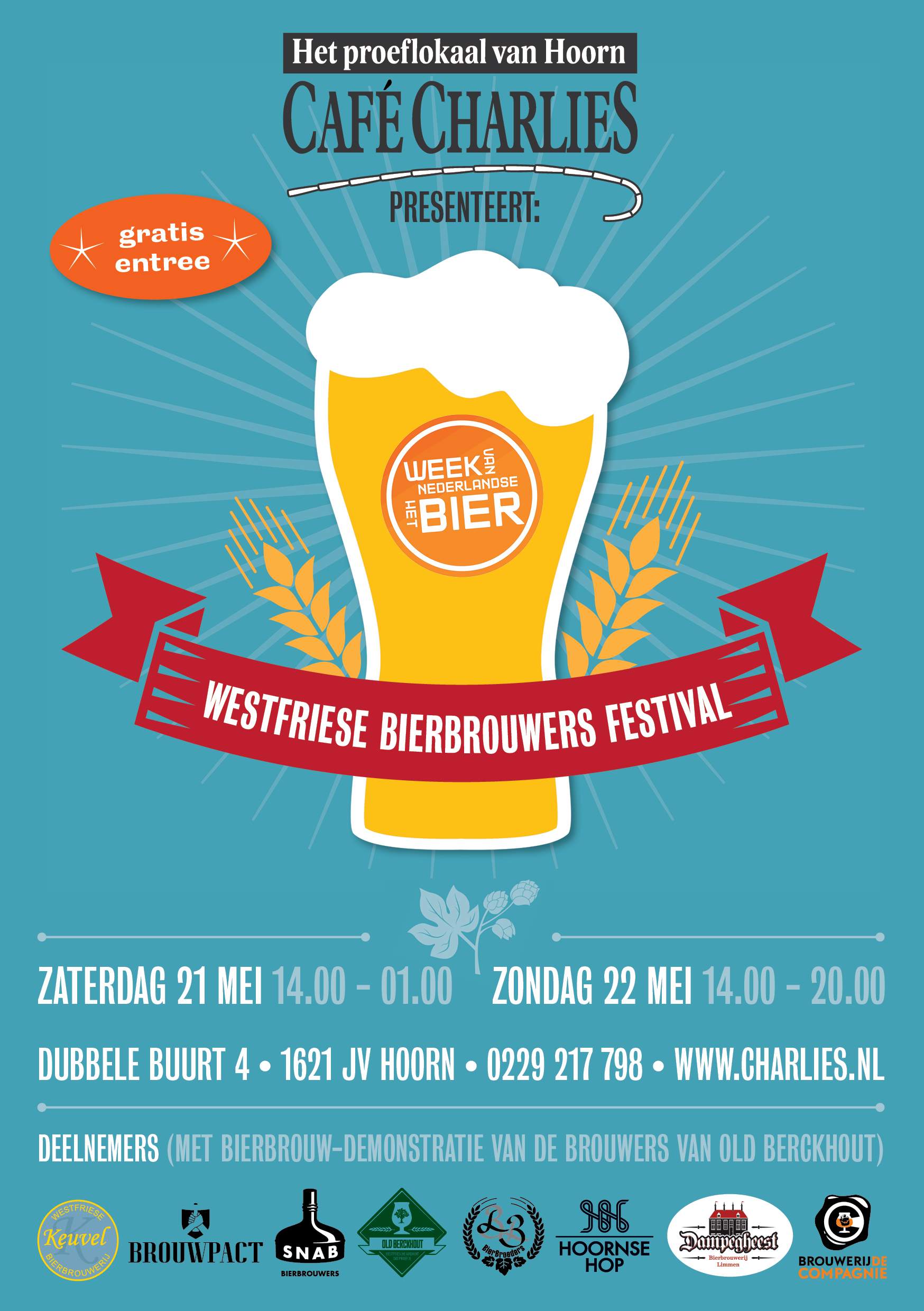 Westfriese Bierbrouwers Festival bij proeflokaal CharlieS