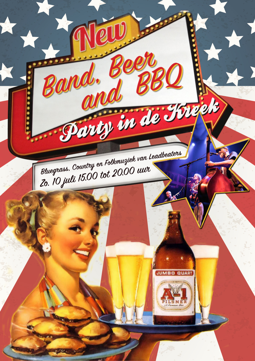 Zondagmiddag 10 juli – MFA DE Kreek - Band, Beer and BBQ - Gratis entree! 