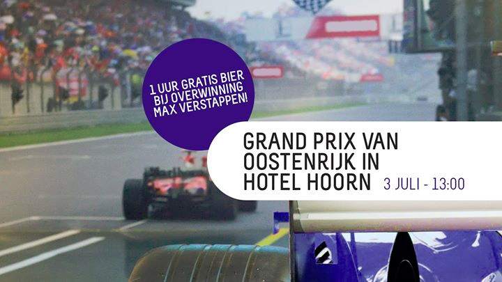 Grand Prix van Oostenrijk Live in Hotel Hoorn