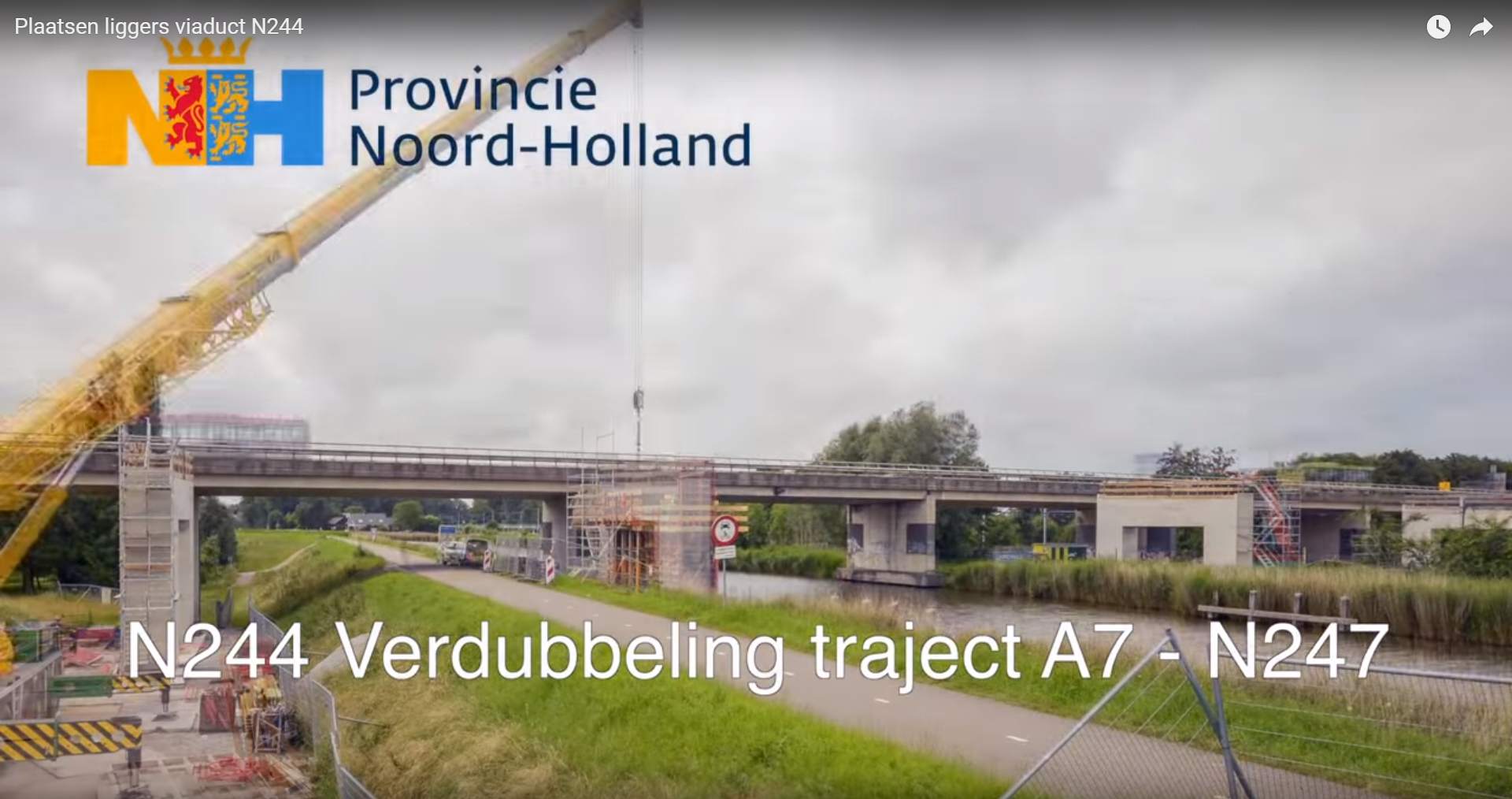 Timelapse-video: loodzware liggers over spoor getakeld