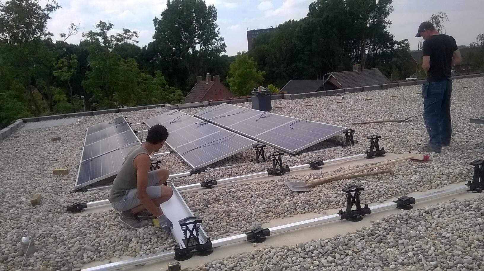 Zonlicht zorgt voor verwarming Avondlicht