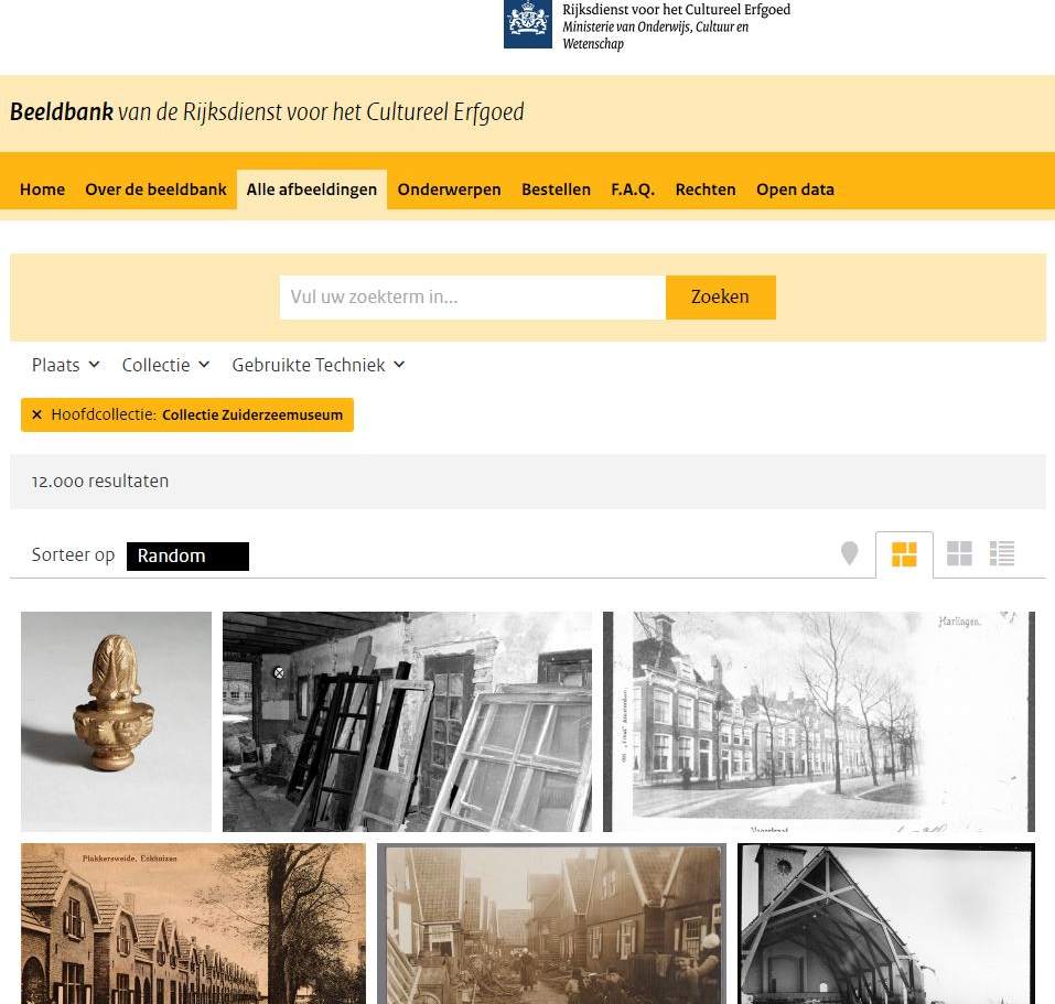 Collectie Zuiderzeemuseum in beeldbank Rijksdienst