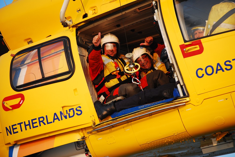 Spectaculaire oefening met SAR helikopter
