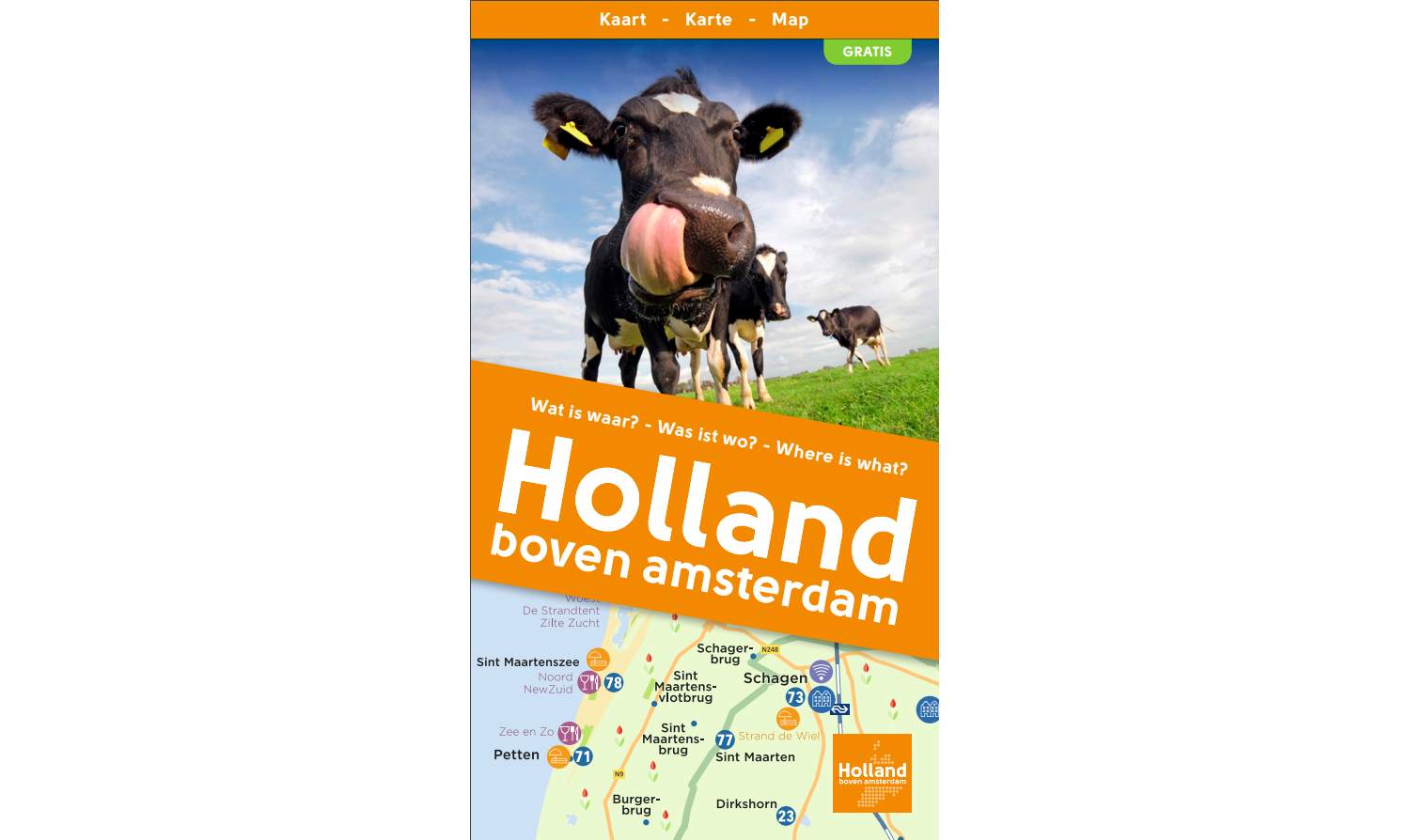 Ontdek Holland boven Amsterdam met de Regiokaart!