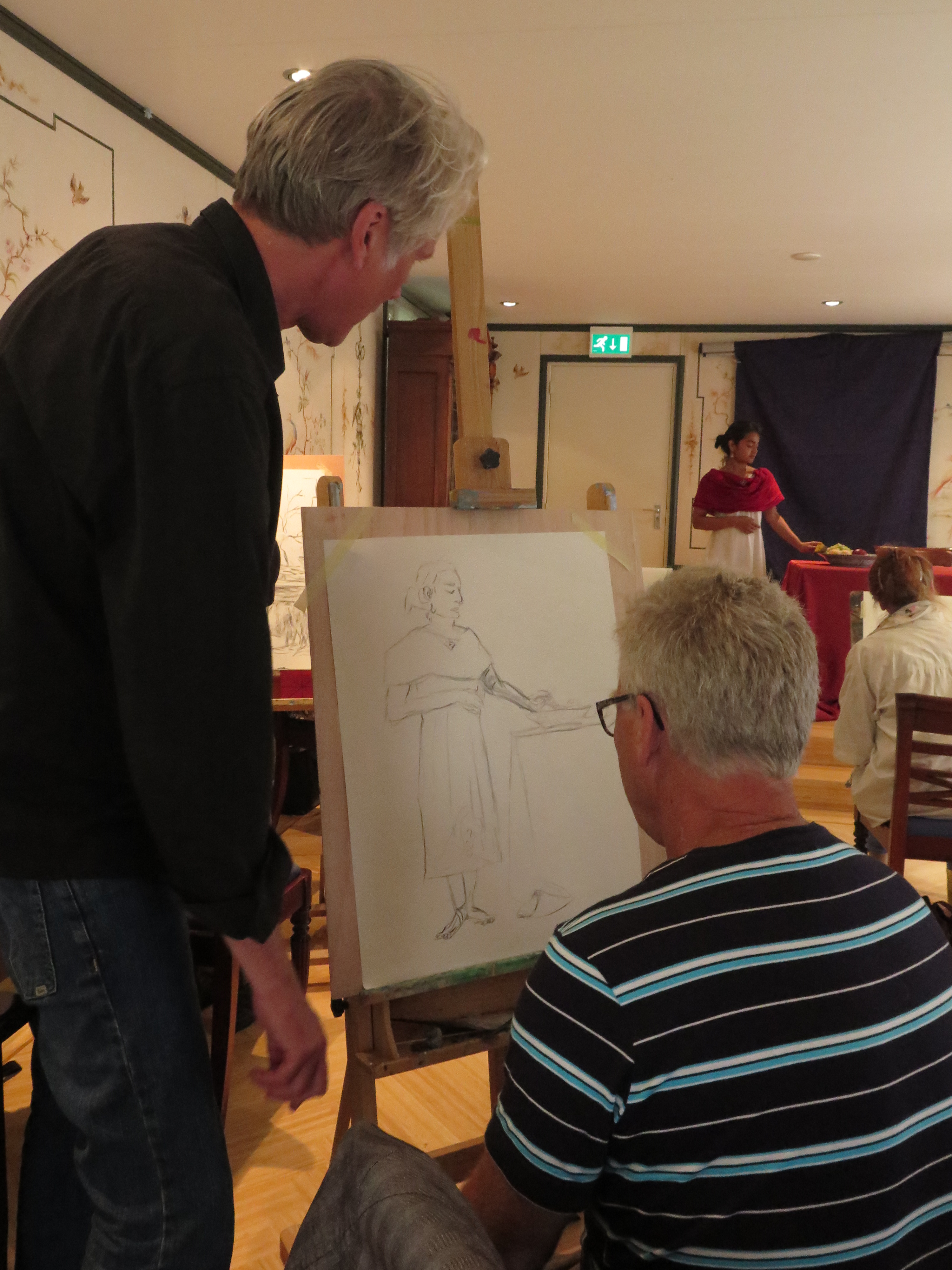 Workshop Rotius in houtskool