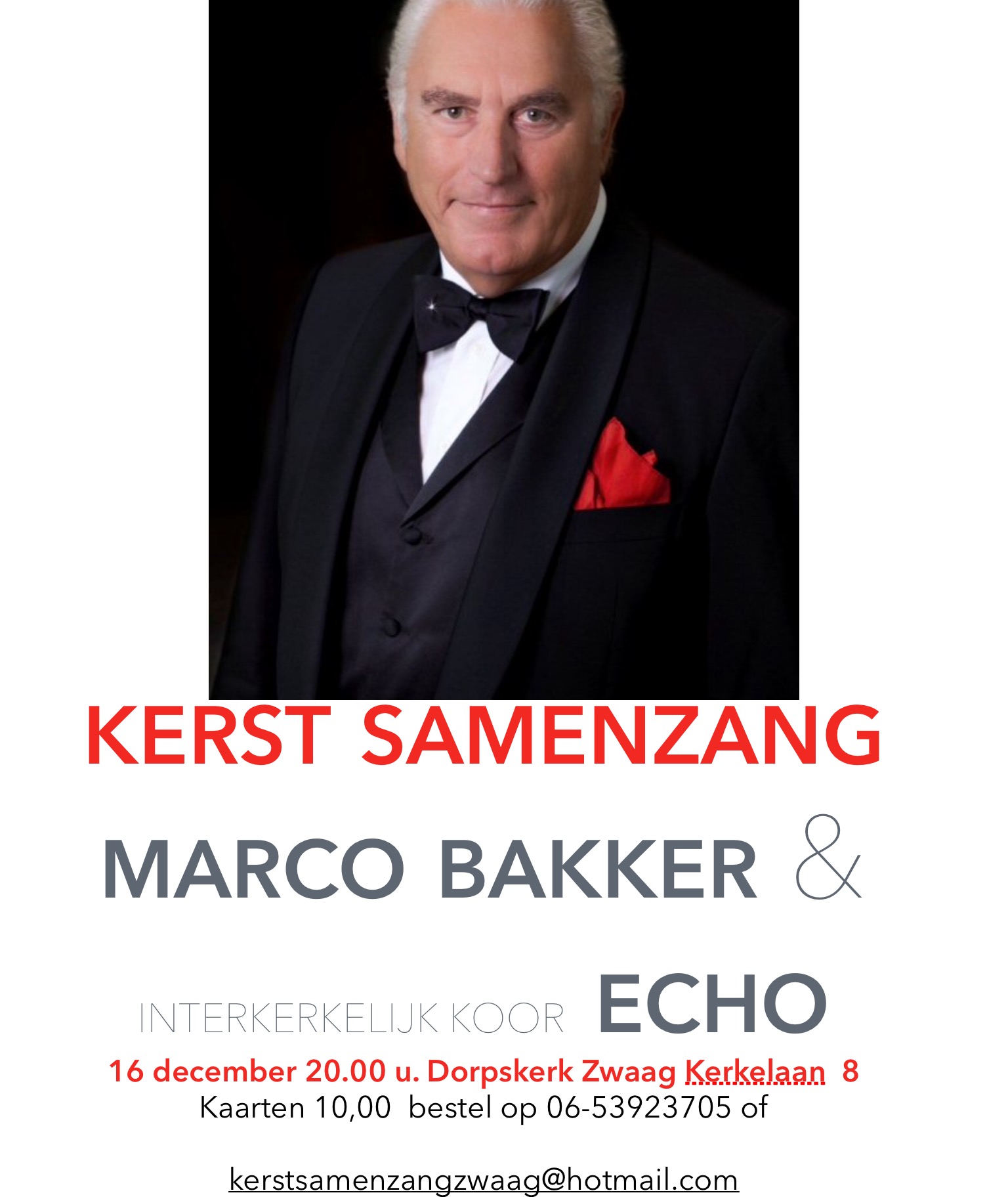Kerst Samenzang in de Dorpskerk in Zwaag