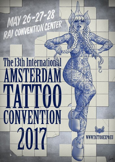Tattoo, bodyart en Street Art Conventie 2017 in de RAI