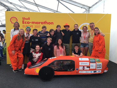 Persoonlijk record voor Stedelijk Gymnasium Haarlem bij Shell Eco-marathon Europa