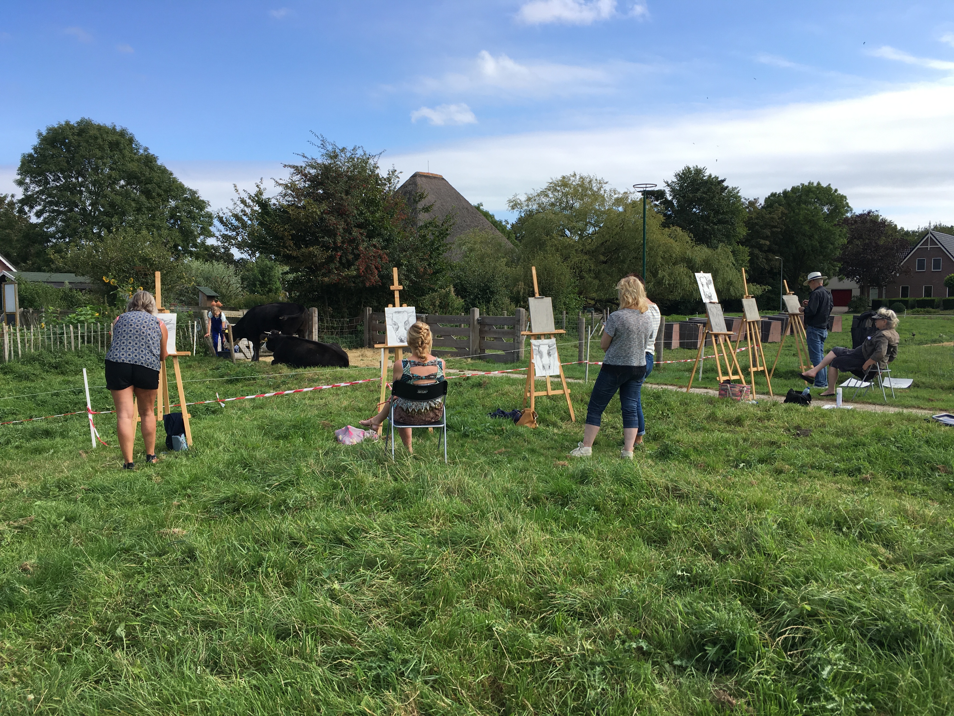 Workshop koeienschilderen