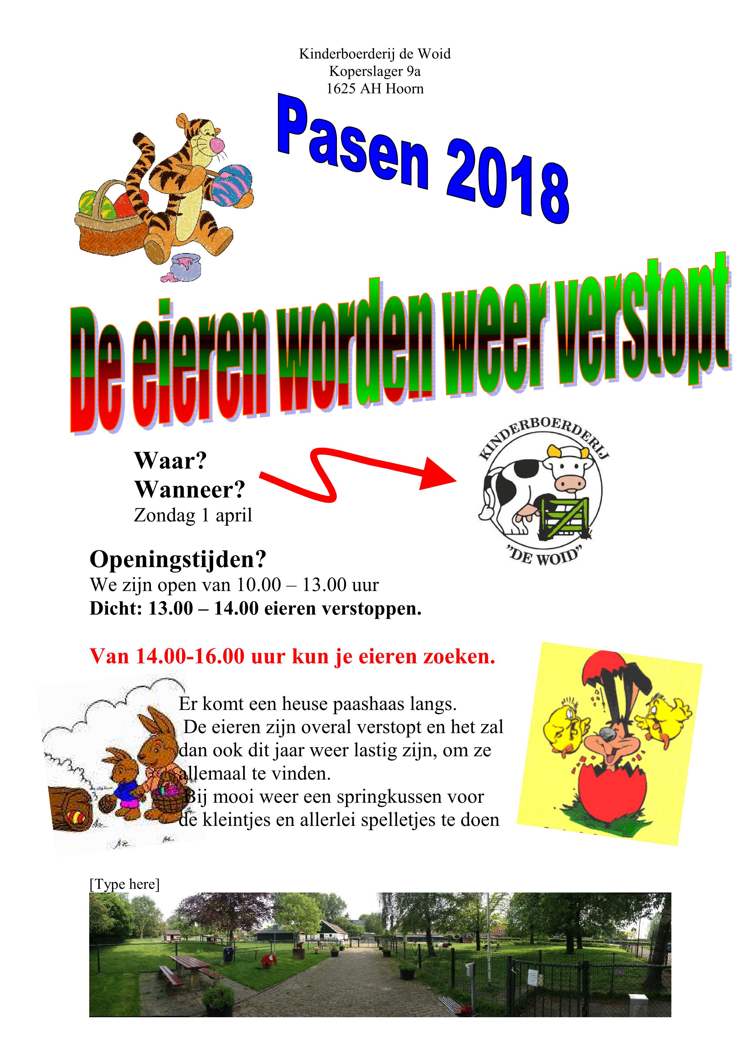 De eieren worden weer verstopt