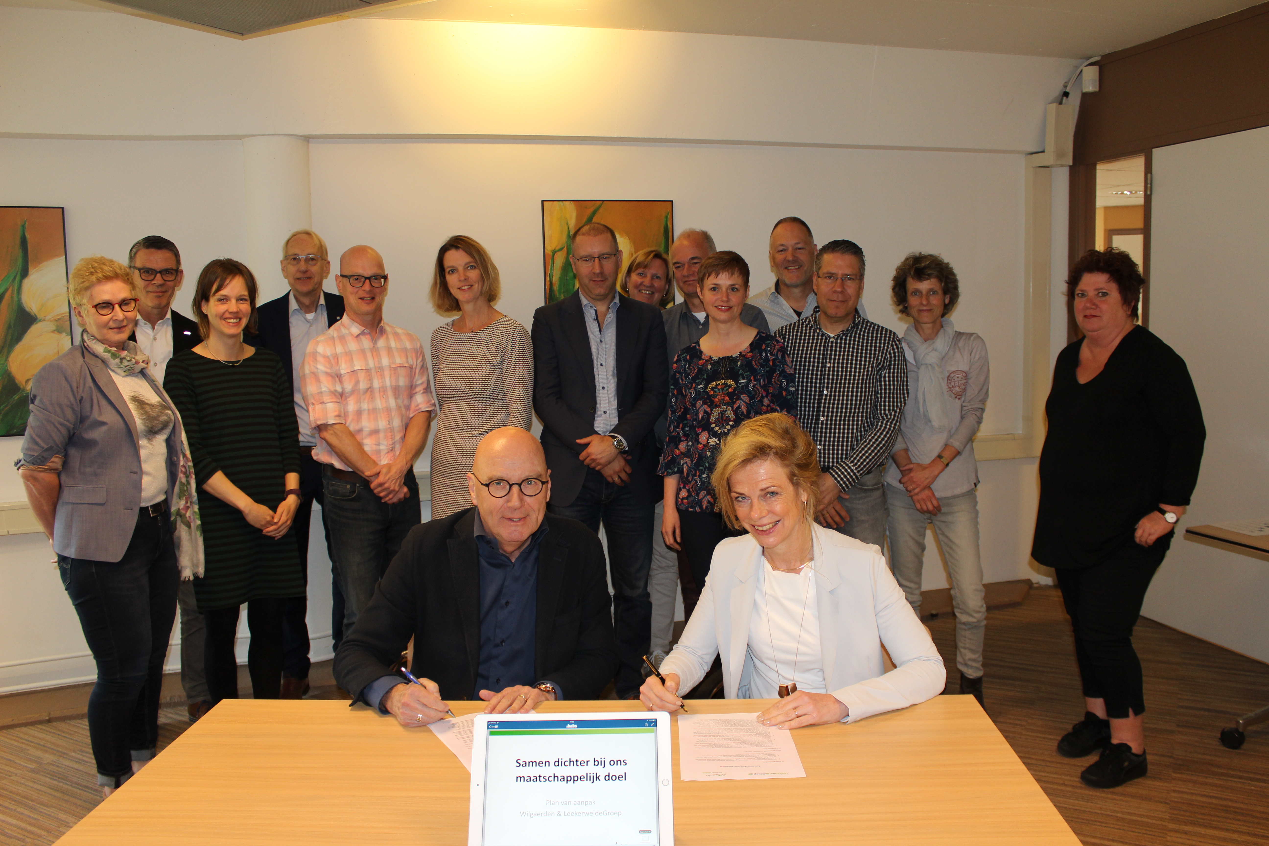 Wilgaerden en LeekerweideGroep ondertekenen overeenkomst