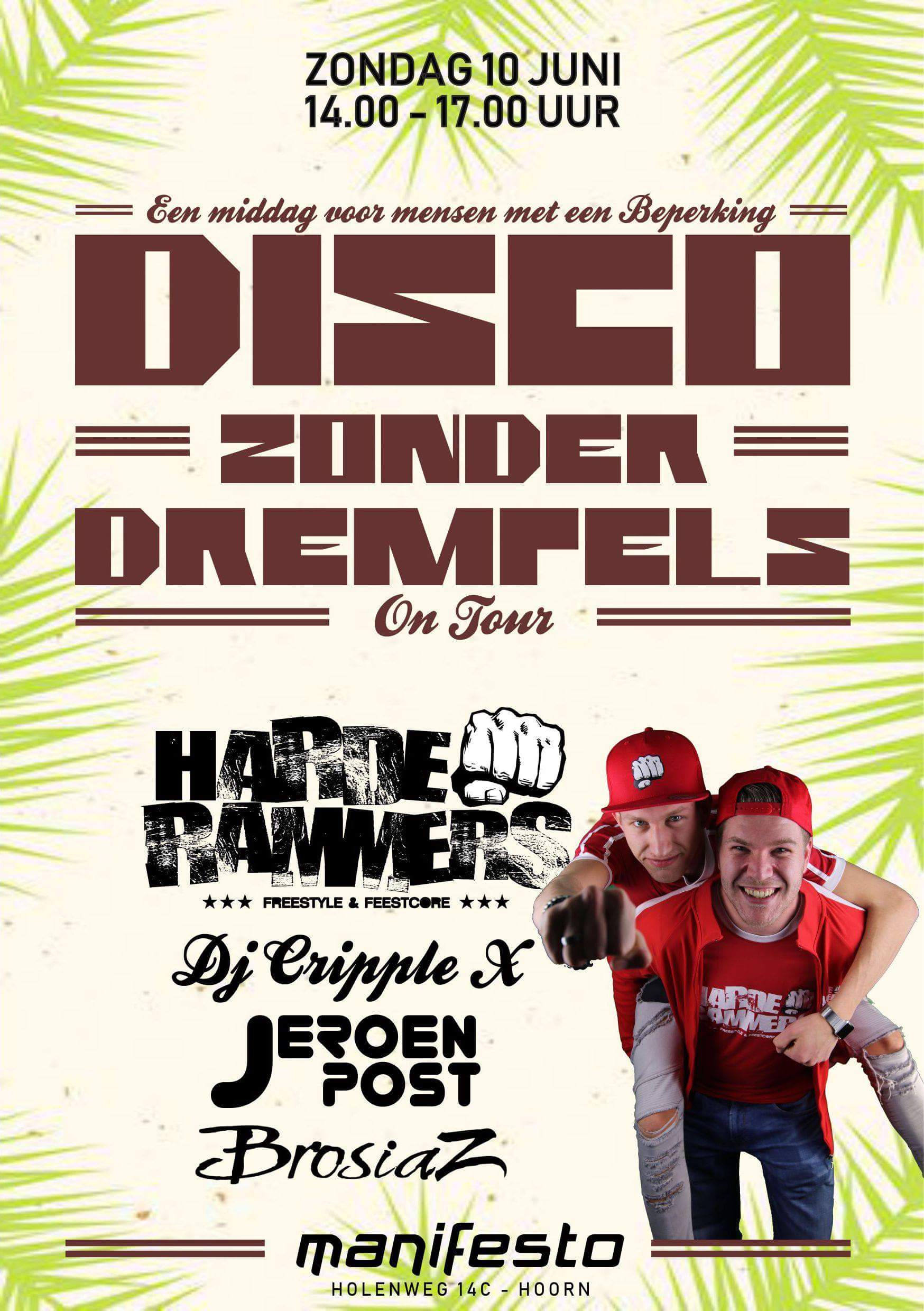 Disco zonder drempels (on tour) in Manifesto