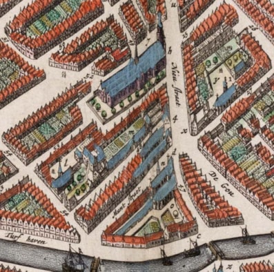 Uitsnede plattegrond Blaeu