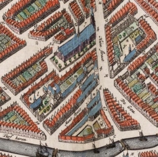 Uitsnede plattegrond Blaeu