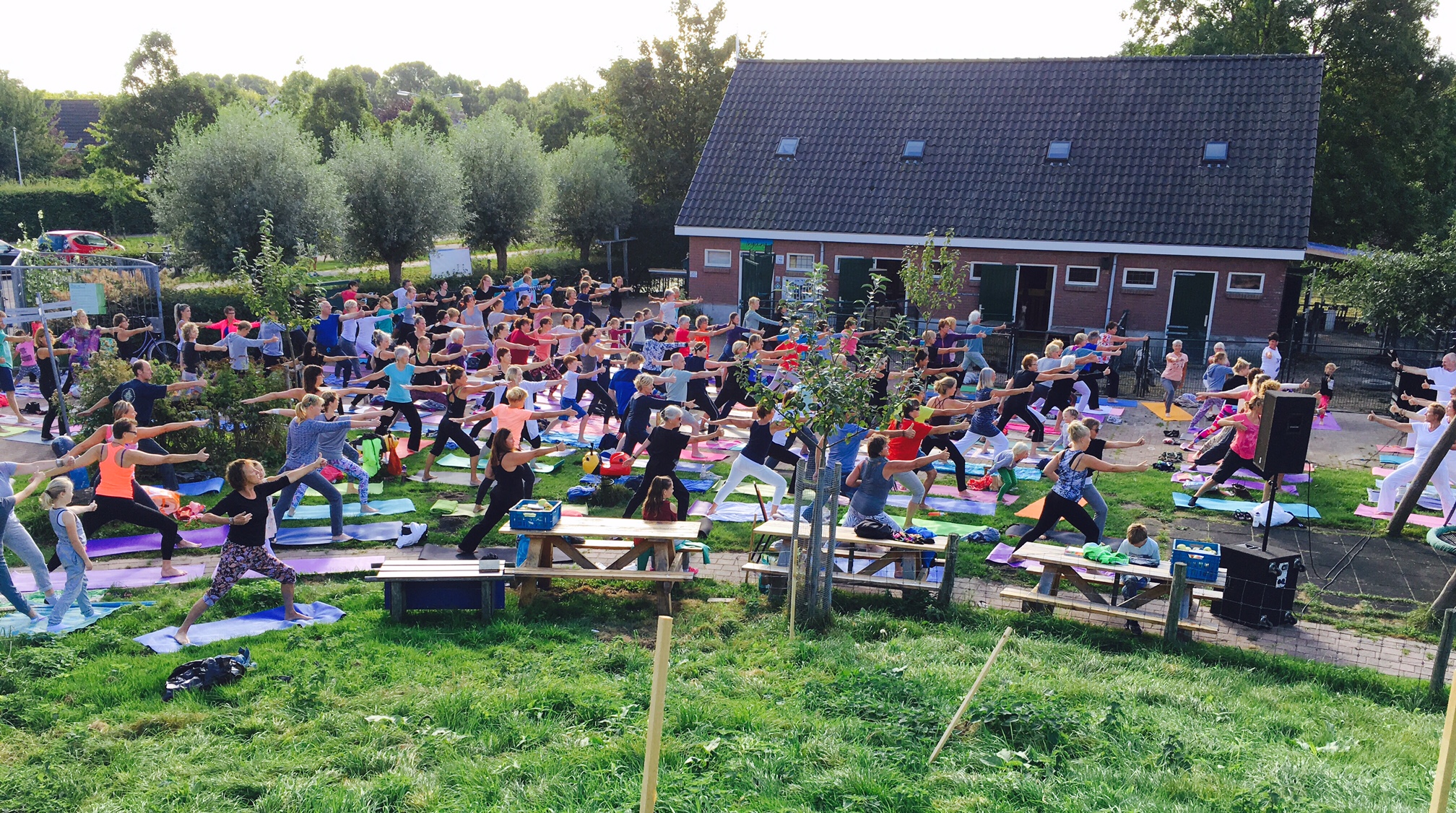 Yoga in de openlucht