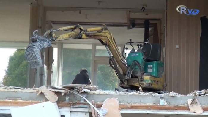 Gebruik van mini sloopkraan