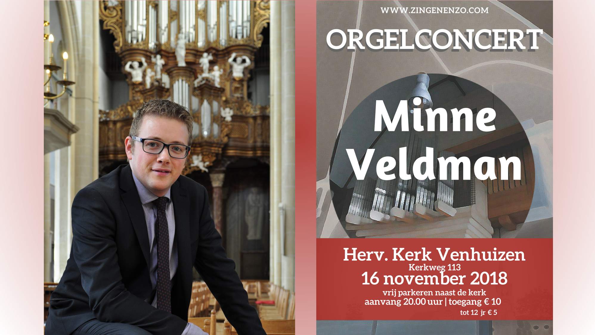 Orgelconcert Hervormde kerk Venhuizen