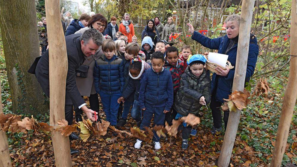 Opening nieuwe natuurspeeltuin
