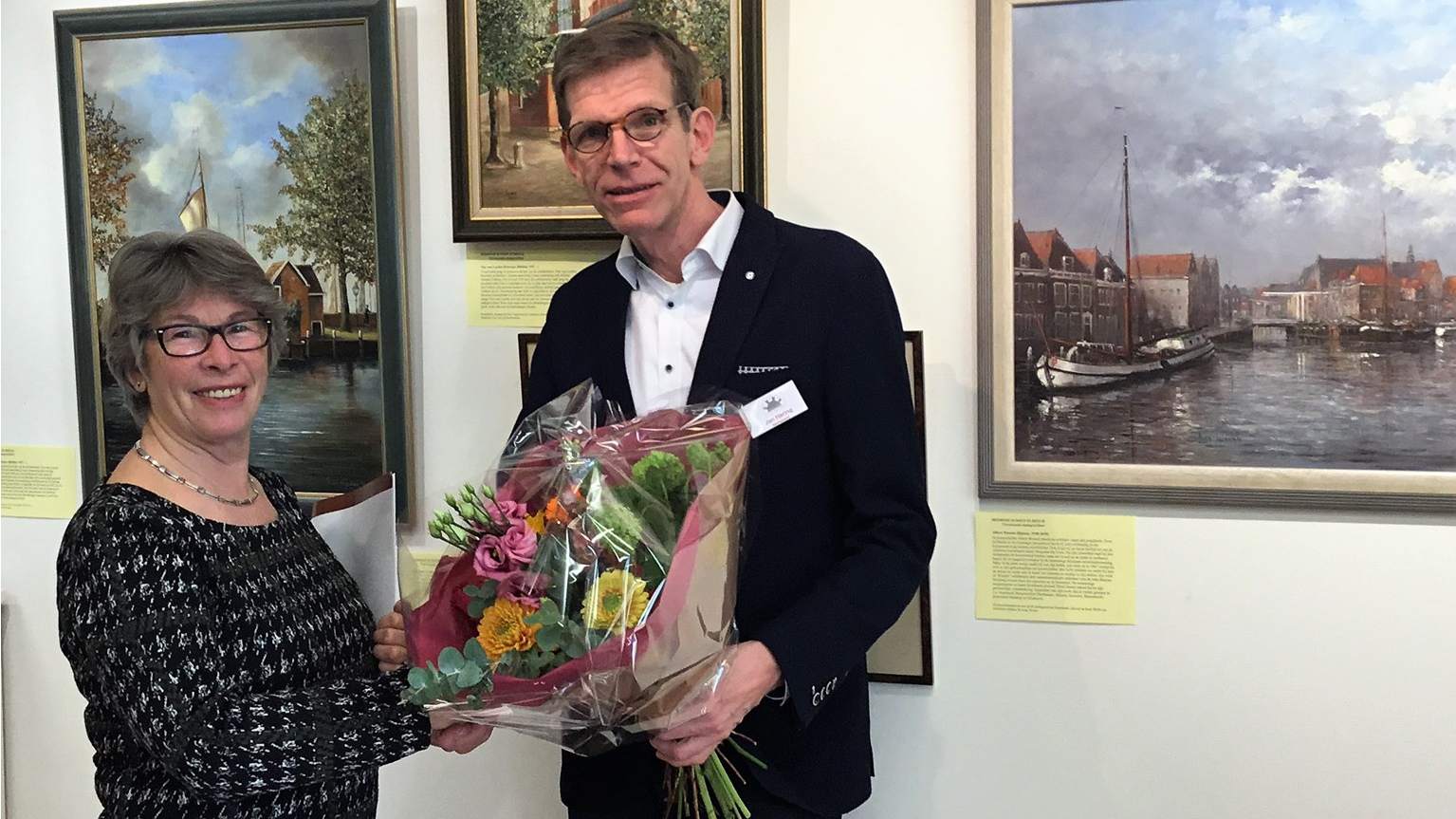 750ste bezoeker van expositie stadsgezichten