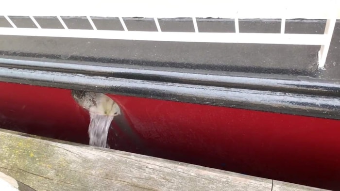 Afvalwaterlozing in Hoornse haven