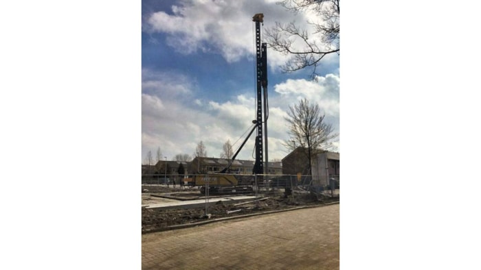 Siriusstraat eerste paal foto 1
