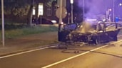 Uitgebrande taxi