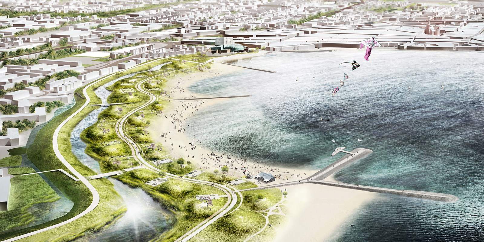 Stadsstrand als onderdeel nieuwe oeverdijk Hoorn