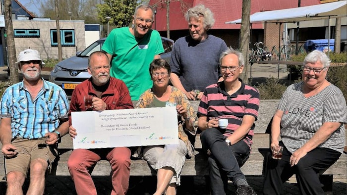 7 leden van de buurtgroep Risdam Noord Groen
