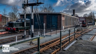 De werkplaats van de Museumstoomtram - Foto Benno Ellerbroek
