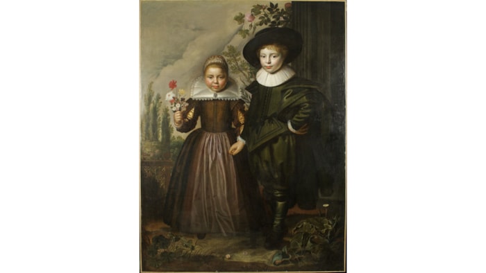 Two Children in a Landscape