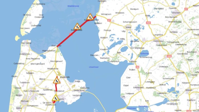 Werkzaamheden aan de A7