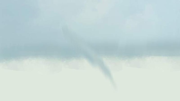 Voorbeeldvan een windhoos