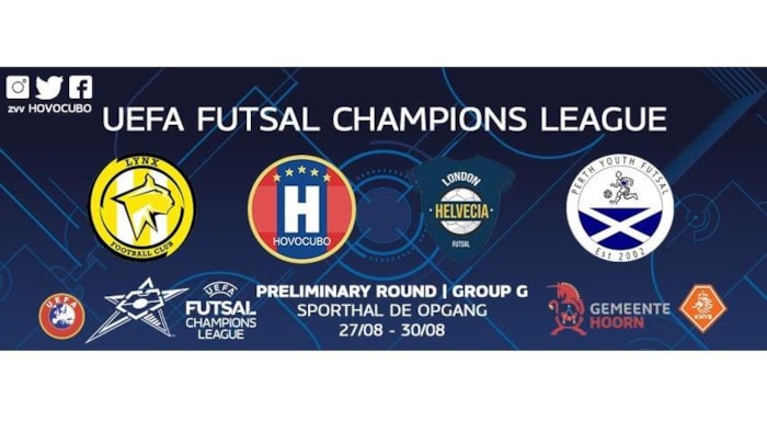 Champions league zaalvoetbal in Hoorn