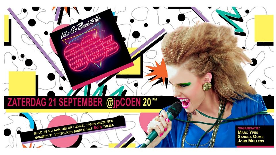 Avond van de 80’s in JP Coen nu al een succes 