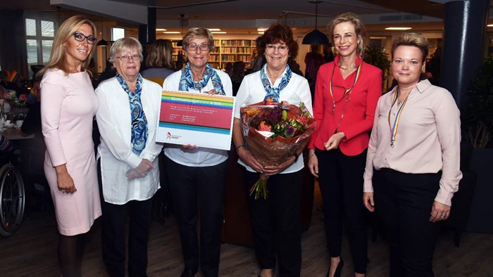 Eenhoornzegel voor Westerhavenkoor 50 jarig bestaan