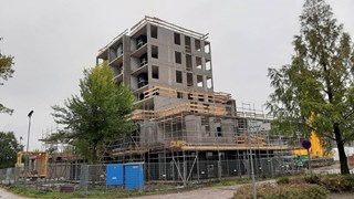 Siriusstraat eerste toren op hoogte