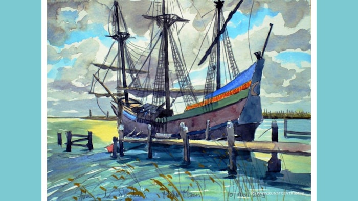 Illustratie is van de hand van Peter de Rijcke