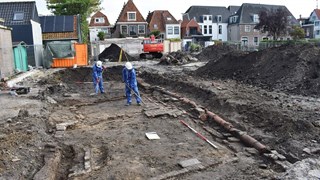 Opgraving huis aan Nieuwe Noord