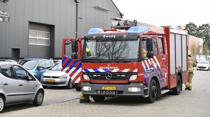 Brand industrieterrein in Zwaag 2