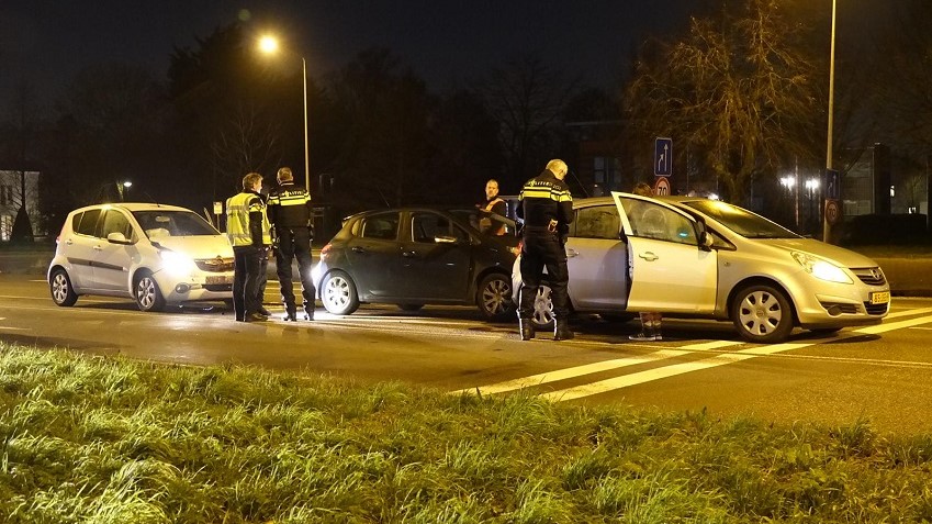 Kettingbotsing tussen drie voertuigen bij Hoorn