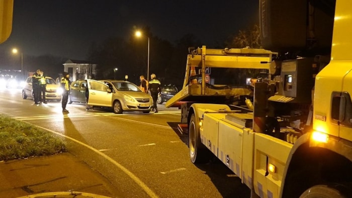 Kettingbotsing tussen drie voertuigen 2