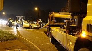 Kettingbotsing tussen drie voertuigen 2